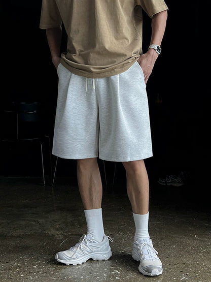 Plain Wide Leg Half Pants WN20282