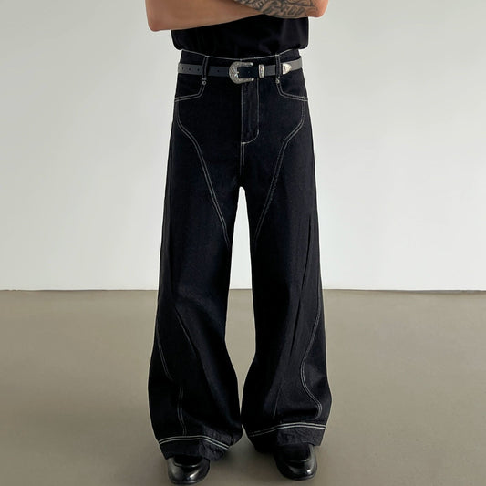 Deconstruction Curved Flare Denim Jeans WN21453