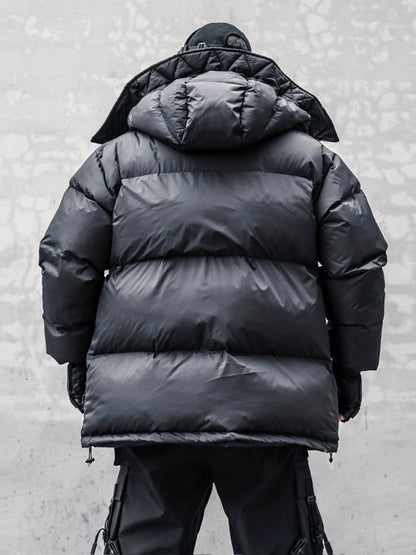 Cyberpunk Hooded Puffer Jacket WN22437