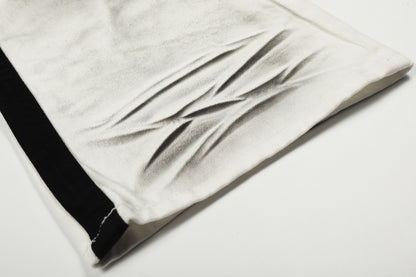 Washed Whisker Straight Denim Jeans WN25909