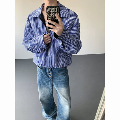 Checkered Reversible Design Jacket WN19277