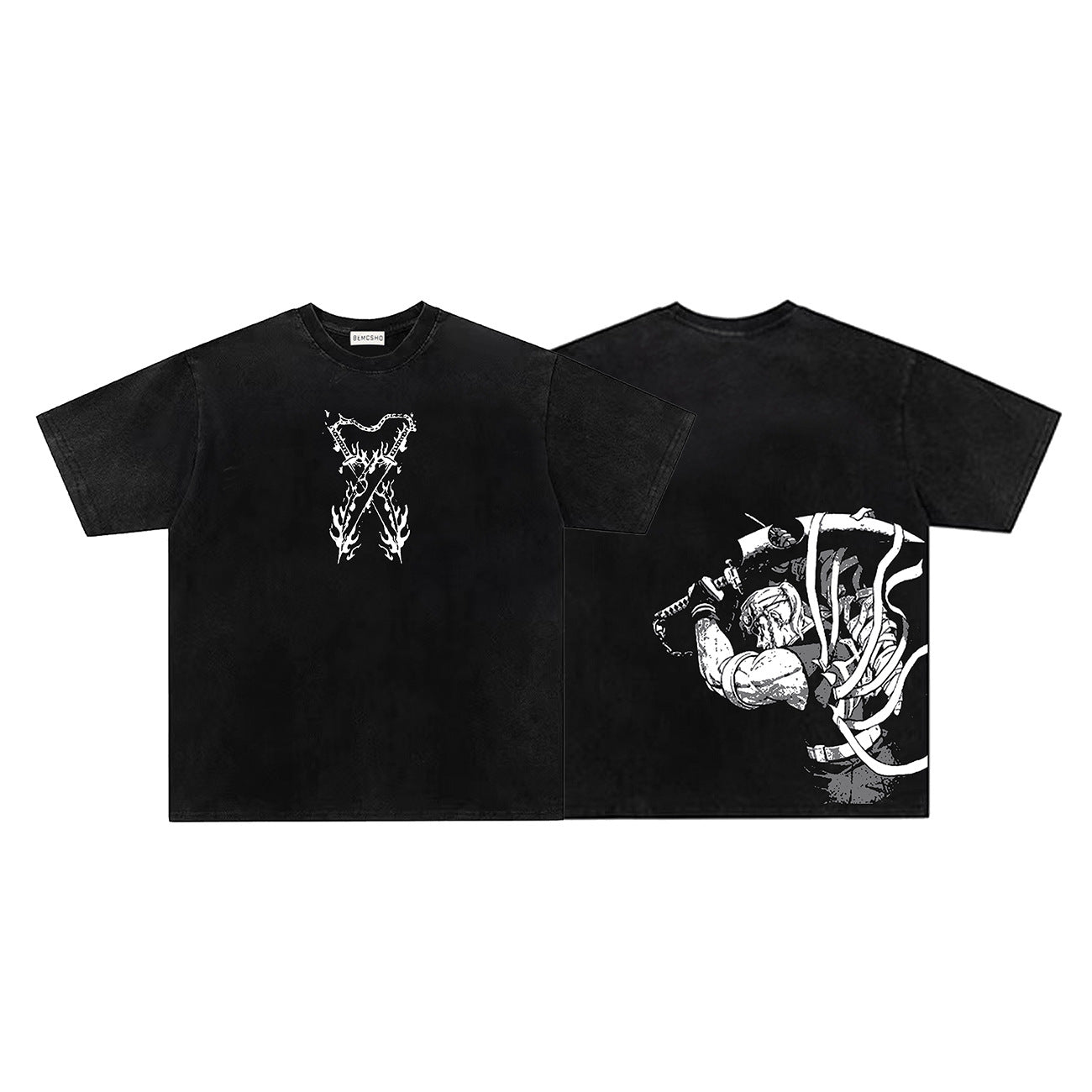 Washed Gothic Graphic Short Sleeve T-Shirt WN26947