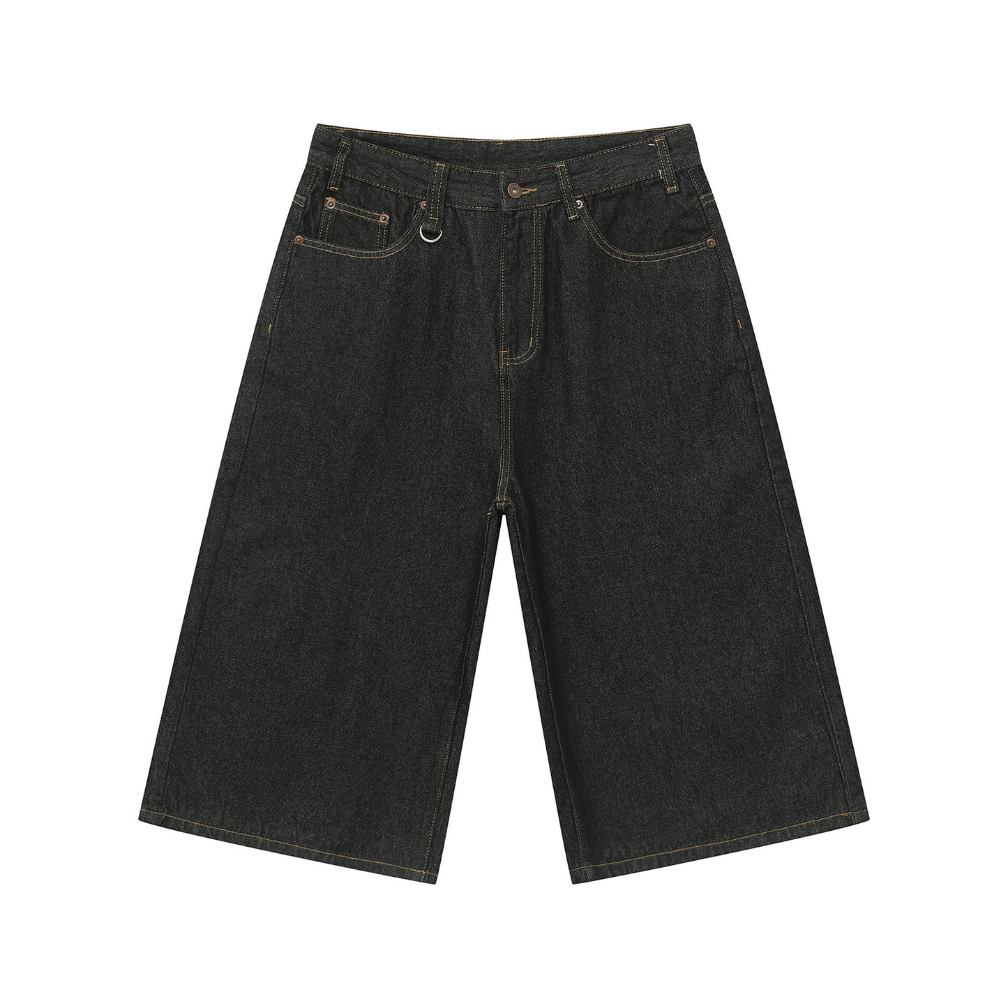 Wide Leg Denim Half Jeans WN24971