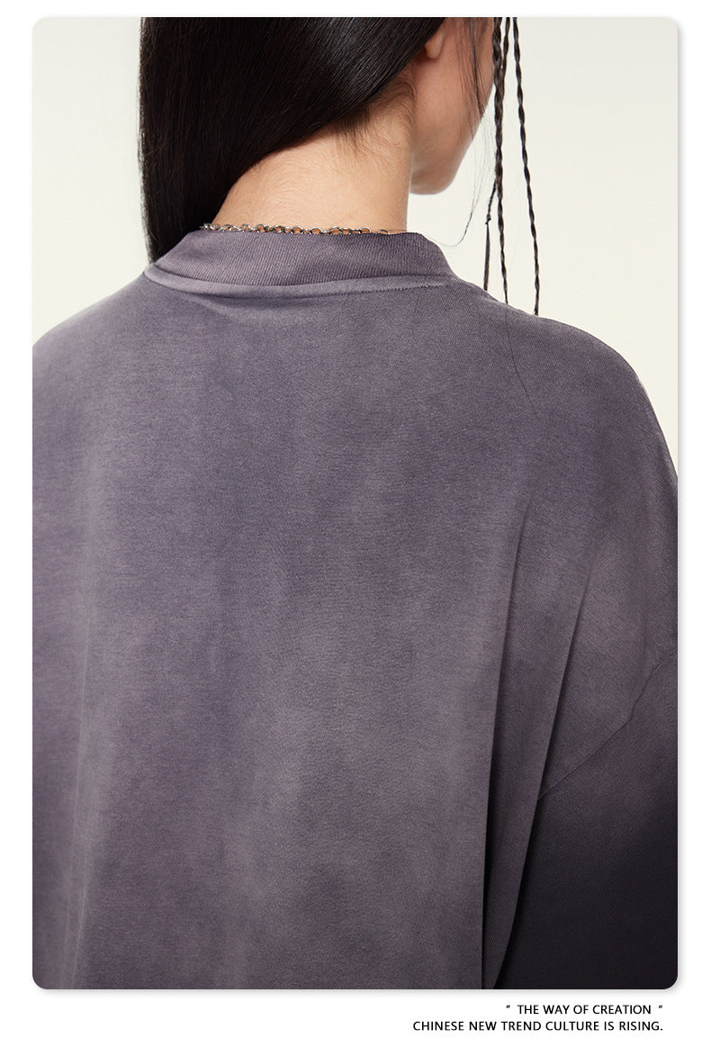 Washed Oversize Short-sleeve T-shirt WN6453