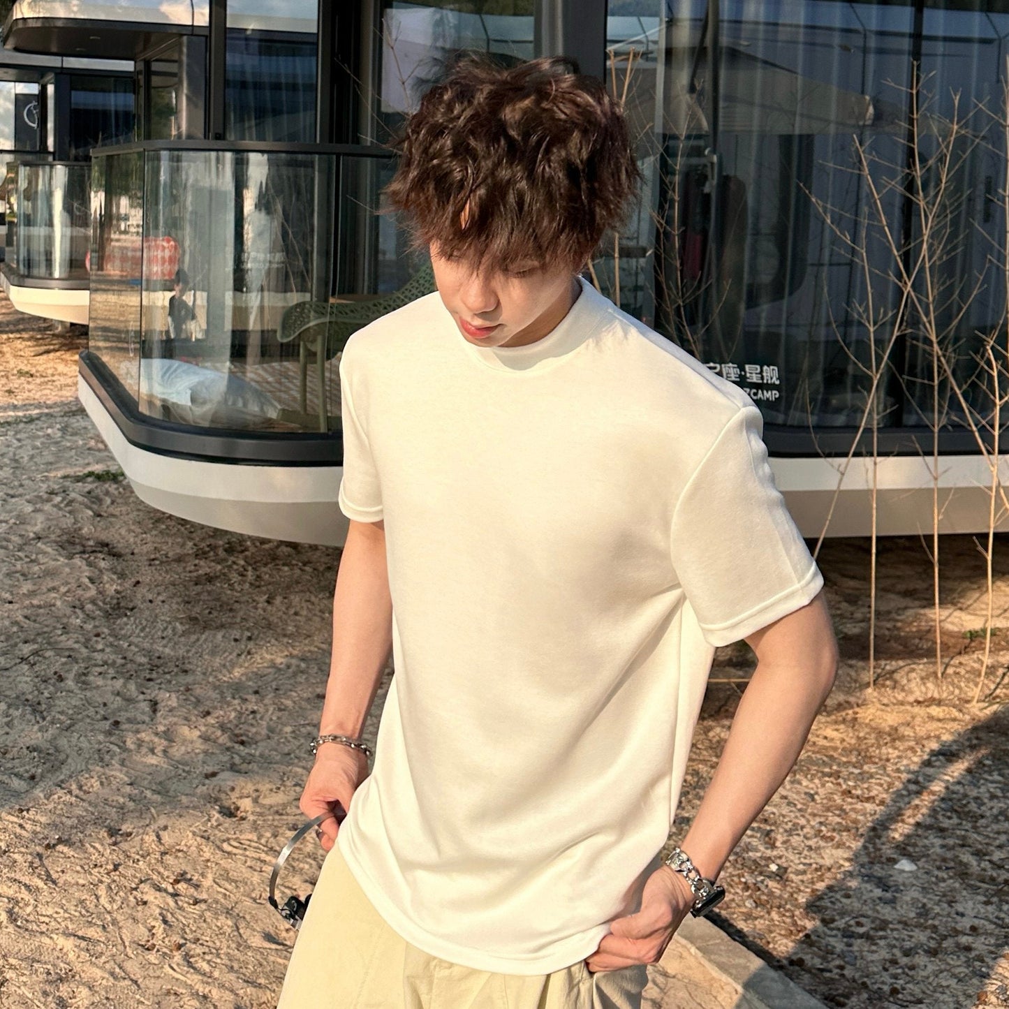 Plain Short Sleeve T-Shirt WN25336