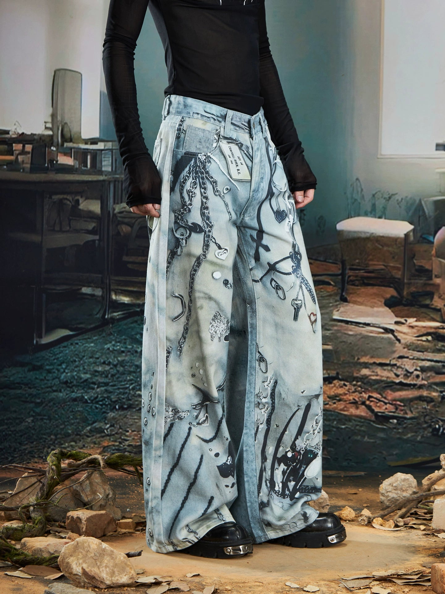 3D Print Denim Jeans WN20555