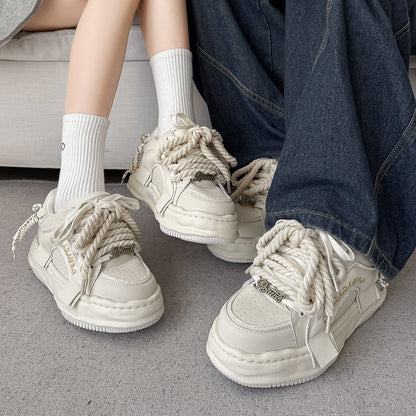 Rope Lace Chunky Sole Sneakers WN24507