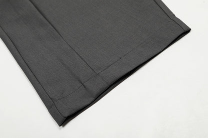 Pleats Curved Wide Leg Trousers WN18534