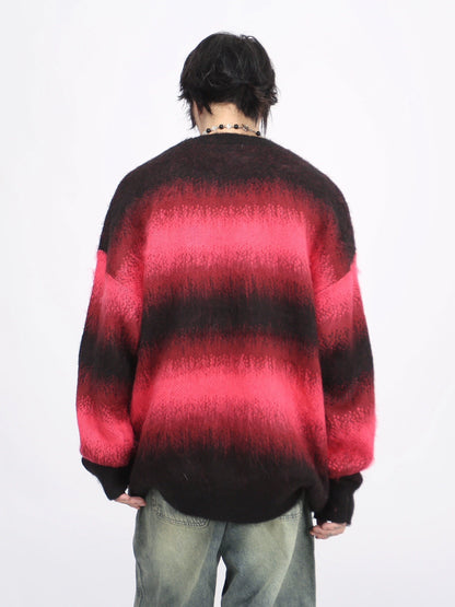 Gradation Color Oversize Kint Sweater WN8721