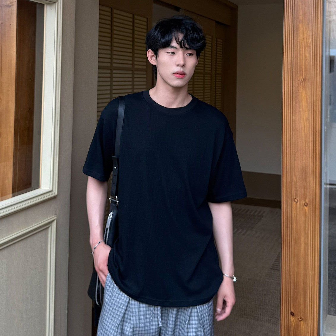 Solid Color Short Sleeve T-Shirt WN24984