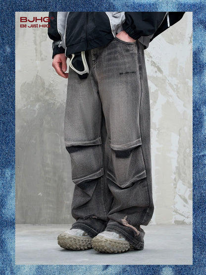 Damage Design Cargo Denim Jeans WN13173