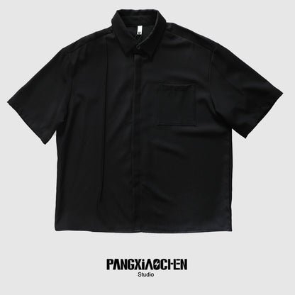 Plain Design Oversize Short Sleeve Shirt WN20148