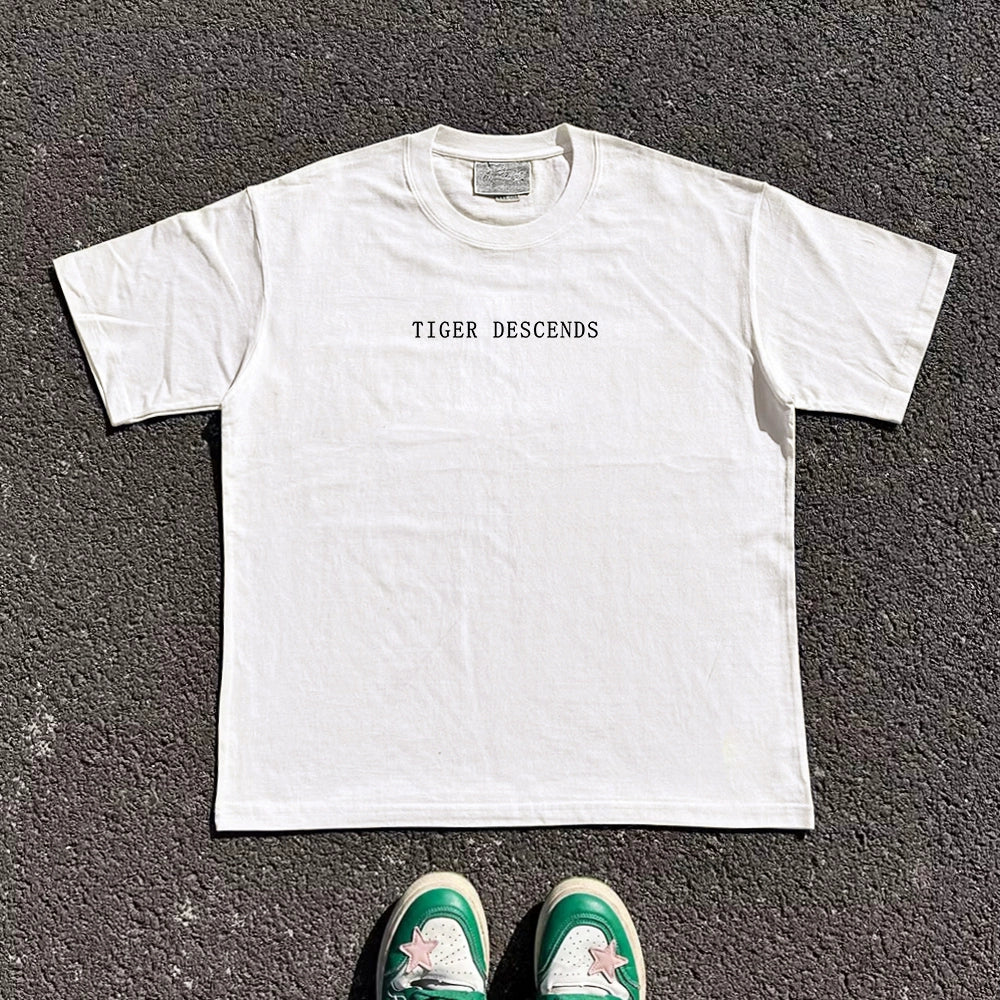 Creative Art Print Oversize Short Sleeve T-Shirt WN16681