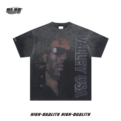 Washed Heavyweight Portrait Short Sleeve T-Shirt WN26527