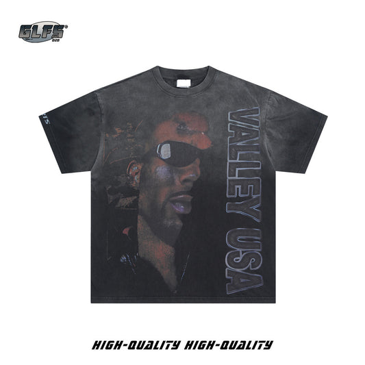 Washed Heavyweight Portrait Short Sleeve T-Shirt WN26527