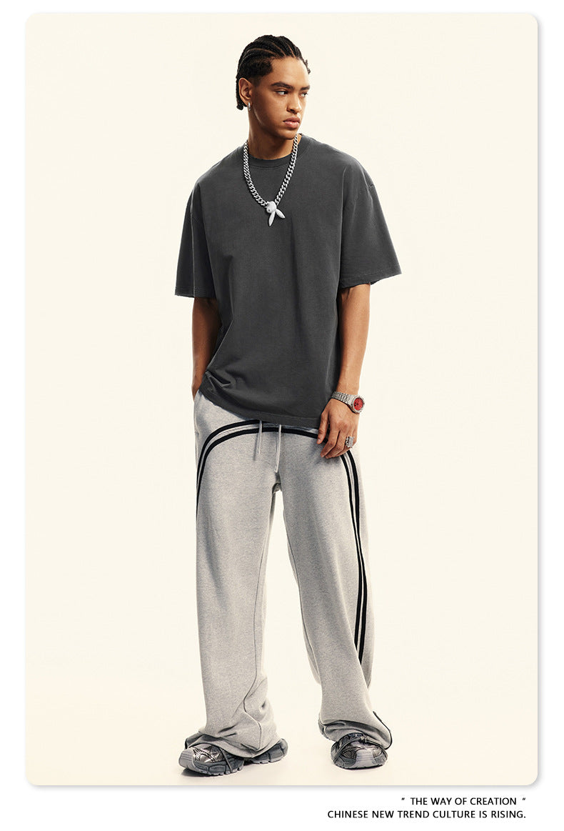 Damage Wash Round Neck Short Sleeve T-Shirt WN6060