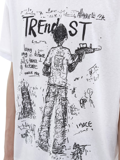 Print Breathable Short Sleeve T-Shirt WN15741