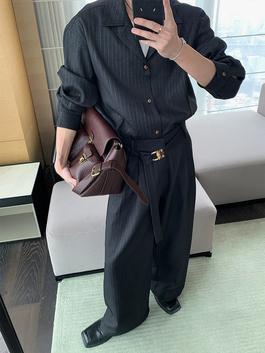 Sporty Long Sleeve Shirt & Pants Setup WN20408