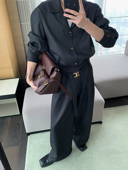 Sporty Long Sleeve Shirt & Pants Setup WN20408