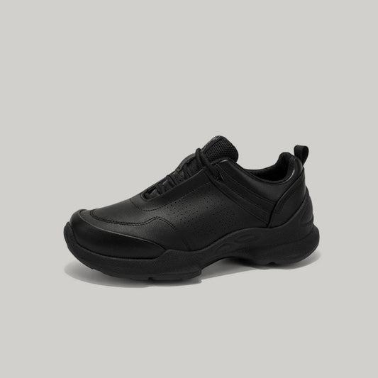PU Leather Platform Chunky Sole Lace-Up Sneakers WN23485