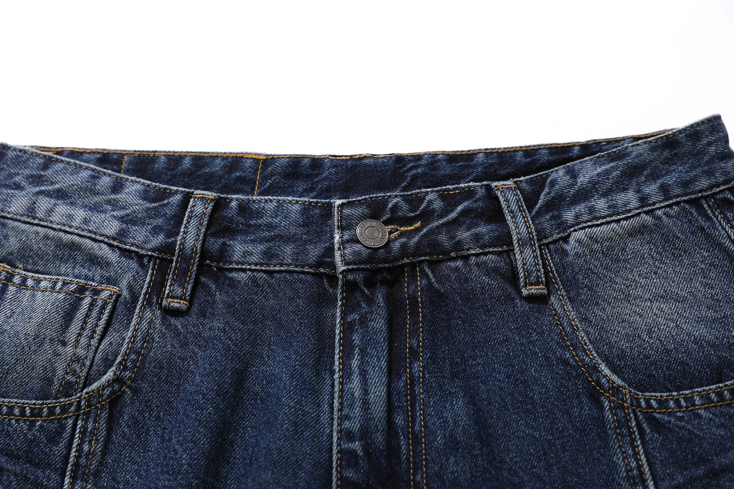 Washed Fade Cropped Denim Jeans WN25435