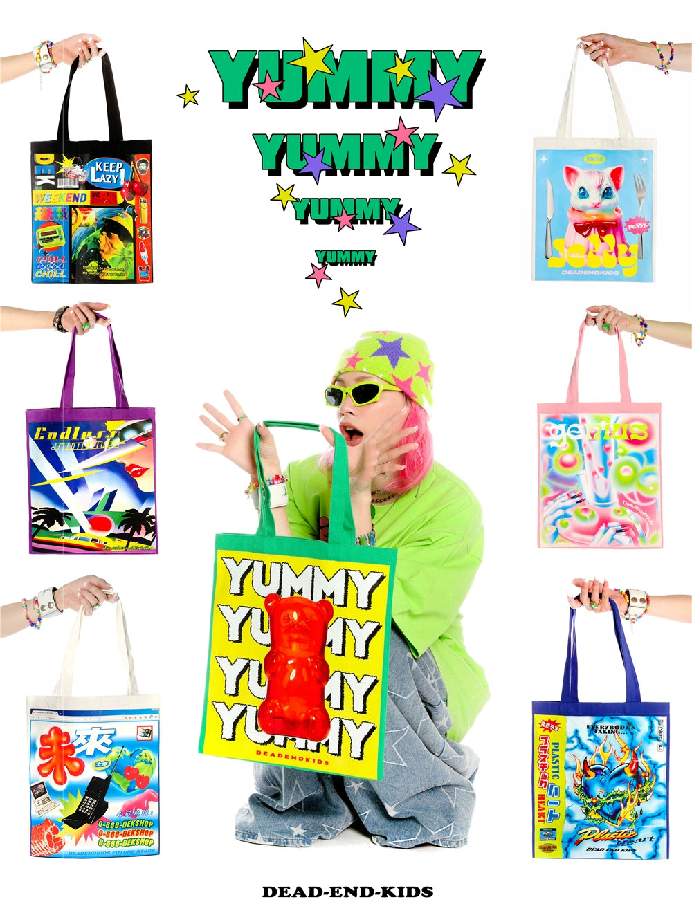 Graphic Print Tote Bag WN22275