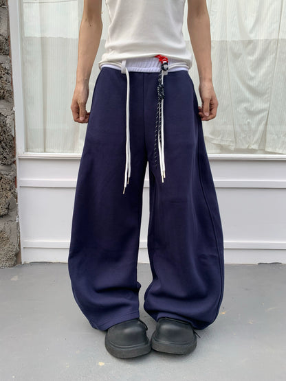 Drawstring Scimitar Wide Leg Pants WN19800