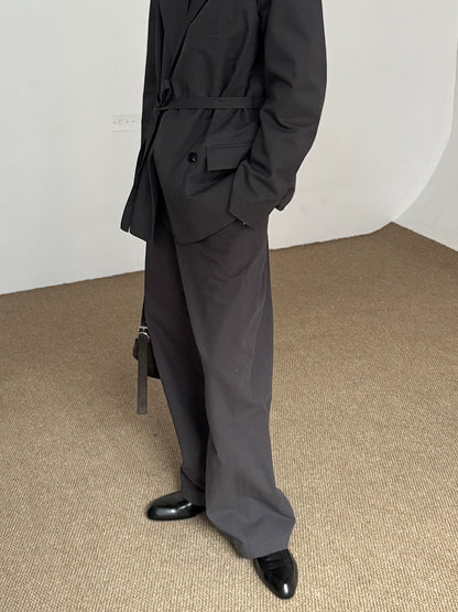 Washed Wide-Leg Straight Pants WN21605