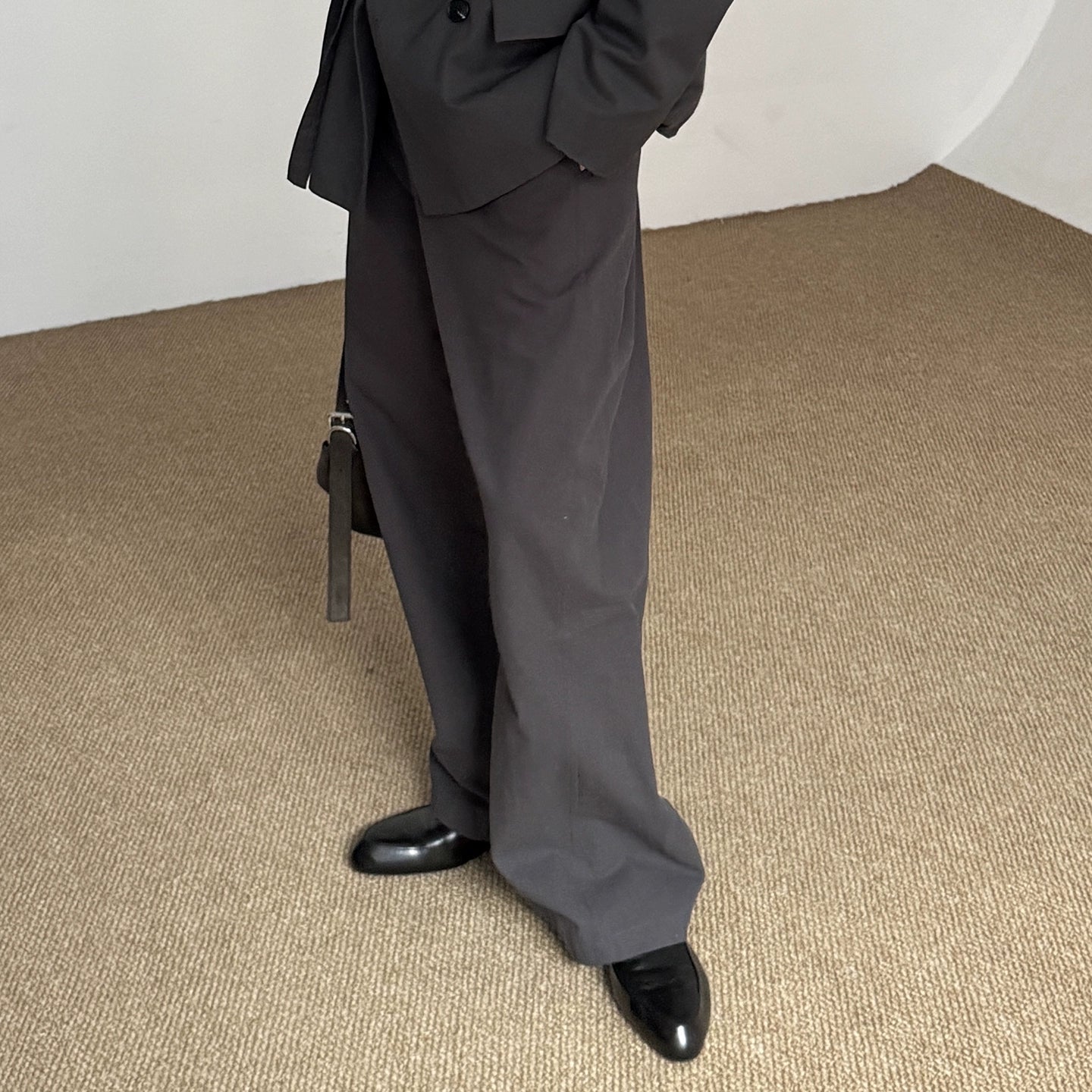 Washed Wide-Leg Straight Pants WN21605