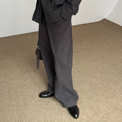 Washed Wide-Leg Straight Pants WN21605