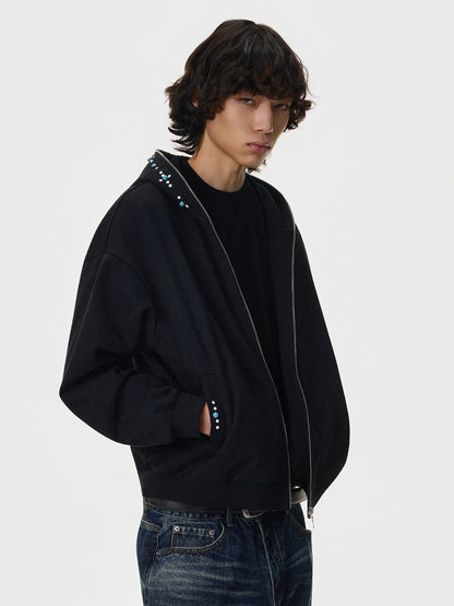 Fleece Air-Layer Zipper Hoodie WN21406