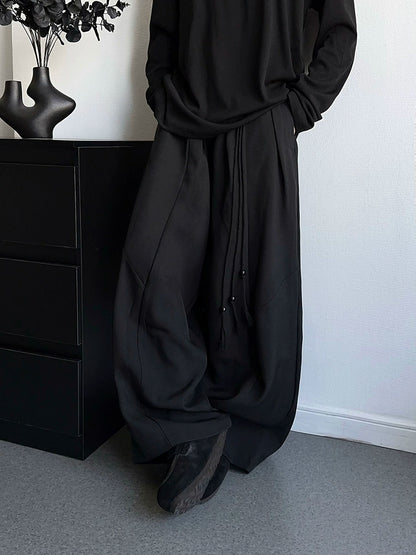 Simple Wide Leg Straight Trousers WN19364