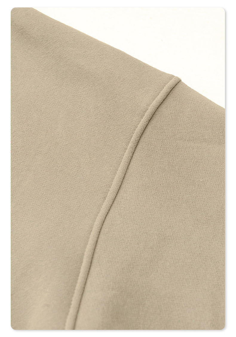 Fleece Lining Oversize Washed Zipper Hoodie WN9943