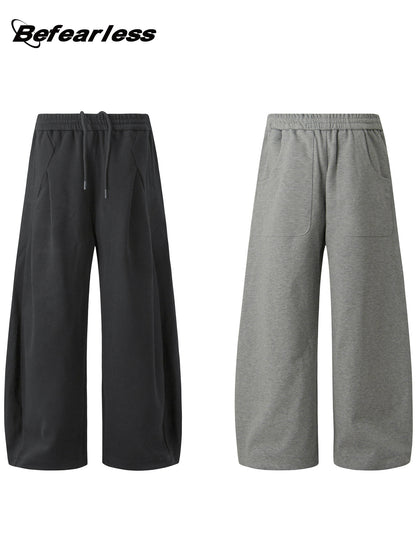 Curved Wide Leg Sweat Pants WN26409