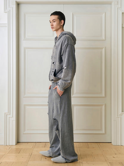 Damage Washed Hoodie & Damage Sweatpants Setup WN15157