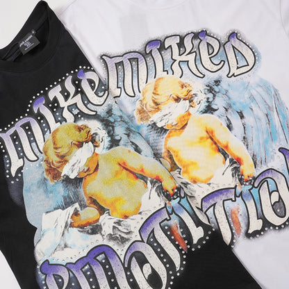 Art Graphic Print Short Sleeve T-Shirt WN28086