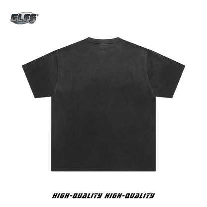 Washed Graffiti Art Short Sleeve T-Shirt WN26539