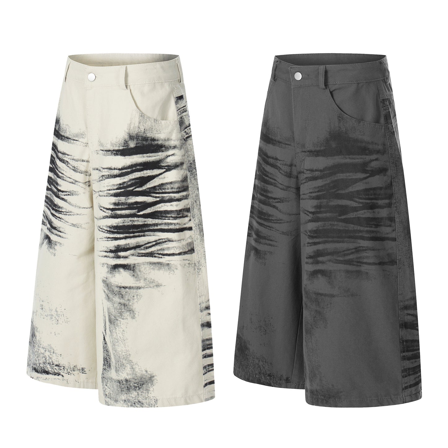 Brush Paint Cropped Pants WN25508