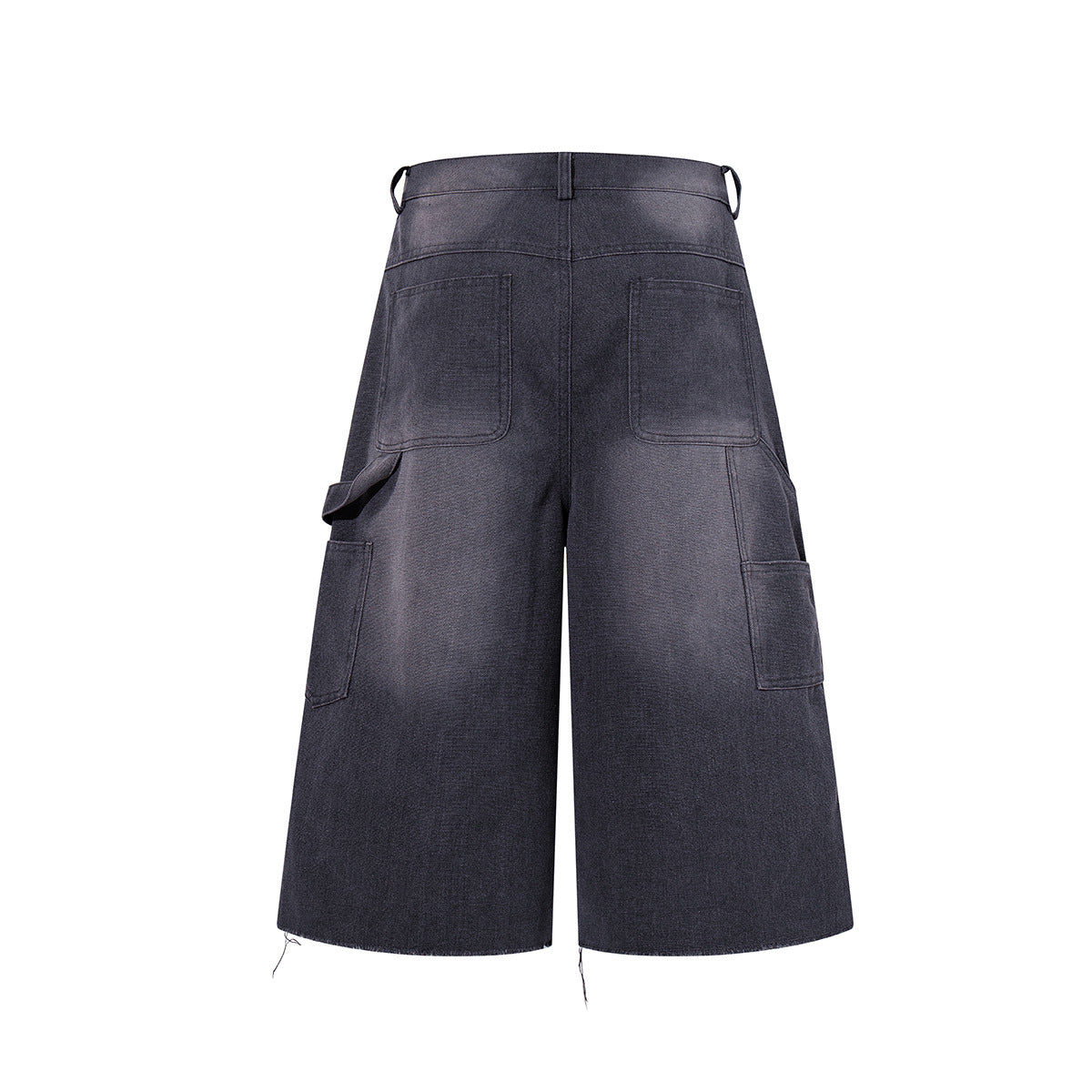 Denim Graffiti Damage Wide Leg Half Pants WN25658