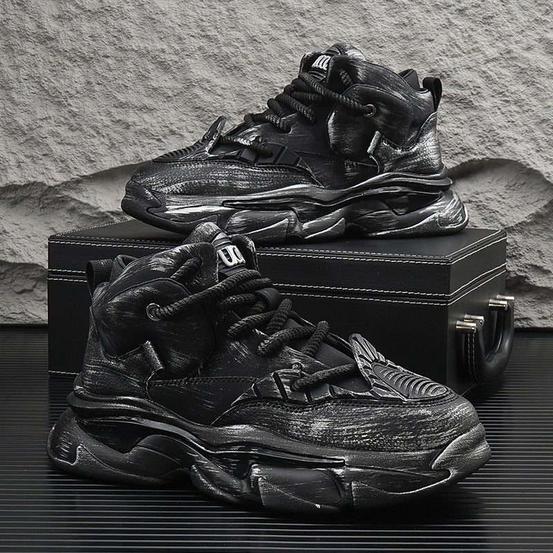 Gradient Sole Height-Increasing Dad Sneakers WN24767