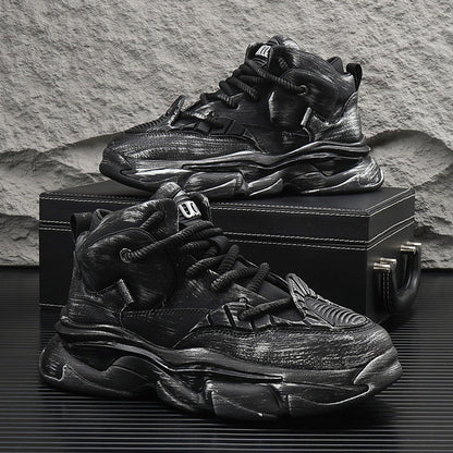 Gradient Sole Height-Increasing Dad Sneakers WN24767