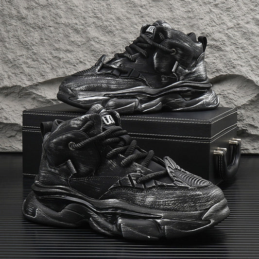 Gradient Sole Height-Increasing Dad Sneakers WN24767