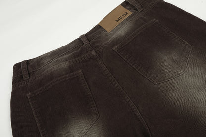 Washed Corduroy Wide Leg Pants WN23065