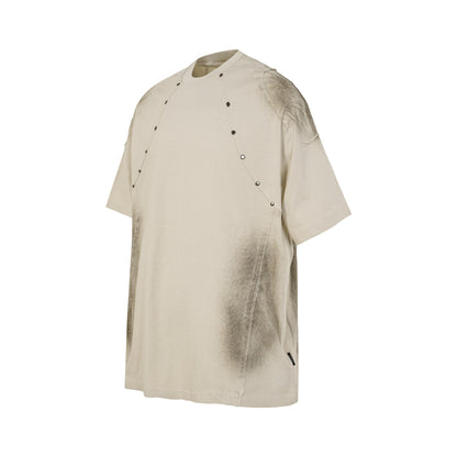 Studs Washed Short Sleeve T-Shirt WN25501