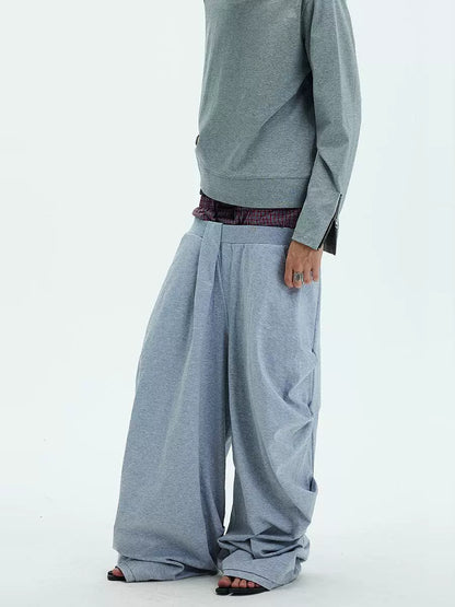 Wide Leg Pleats Sweatpants WN9086