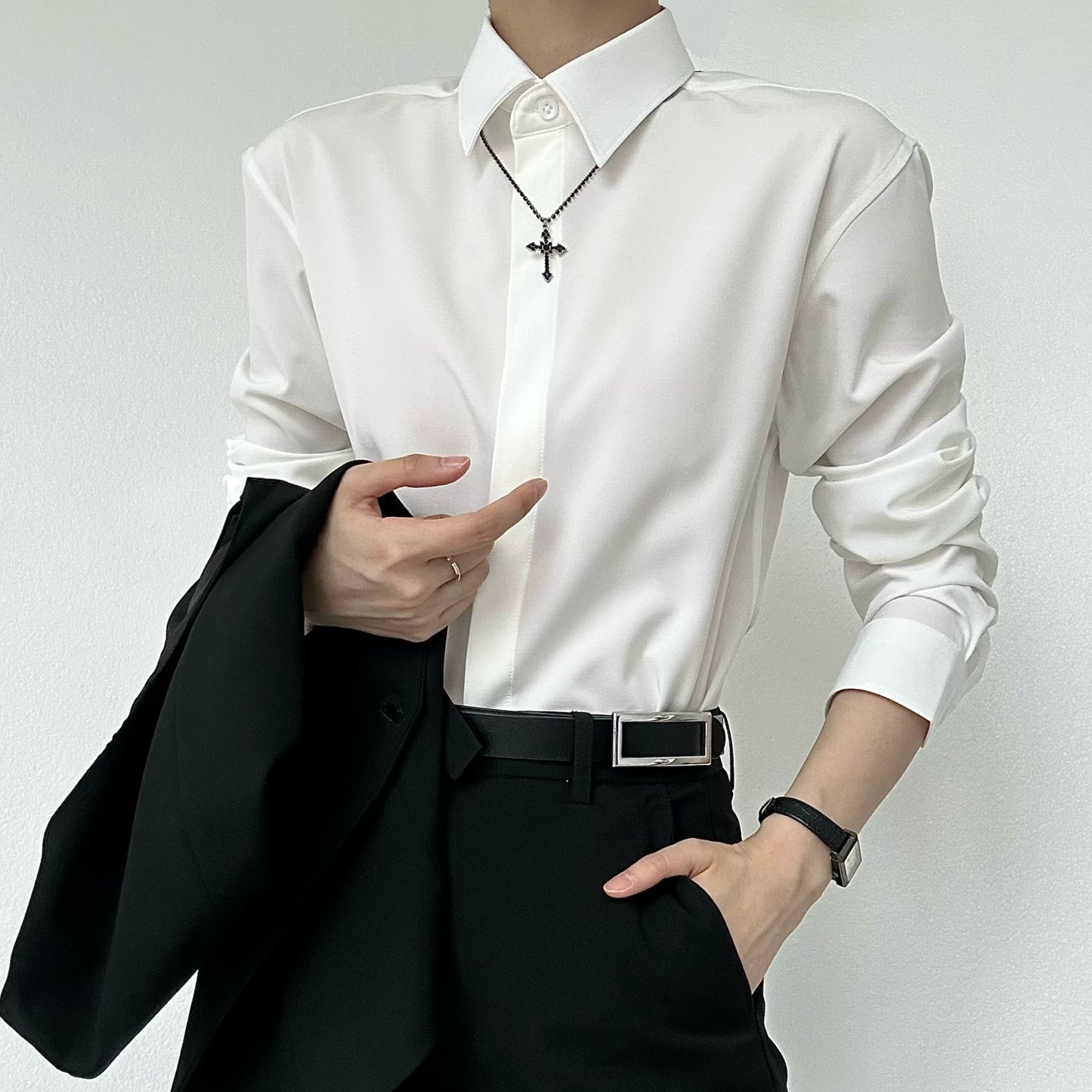 Drape Long Sleeve Shirt WN19622
