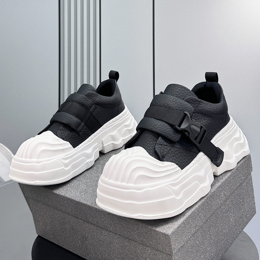 Strap Buckle Platform Chunky Sole Sneakers WN24640