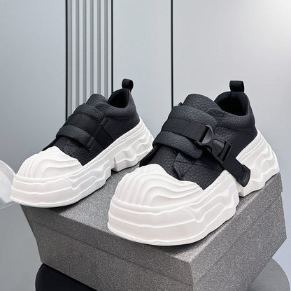 Strap Buckle Platform Chunky Sole Sneakers WN24640