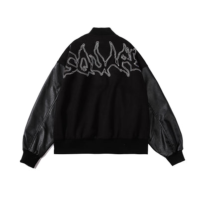 Graffiti Embroidery Baseball Jacket WN11133