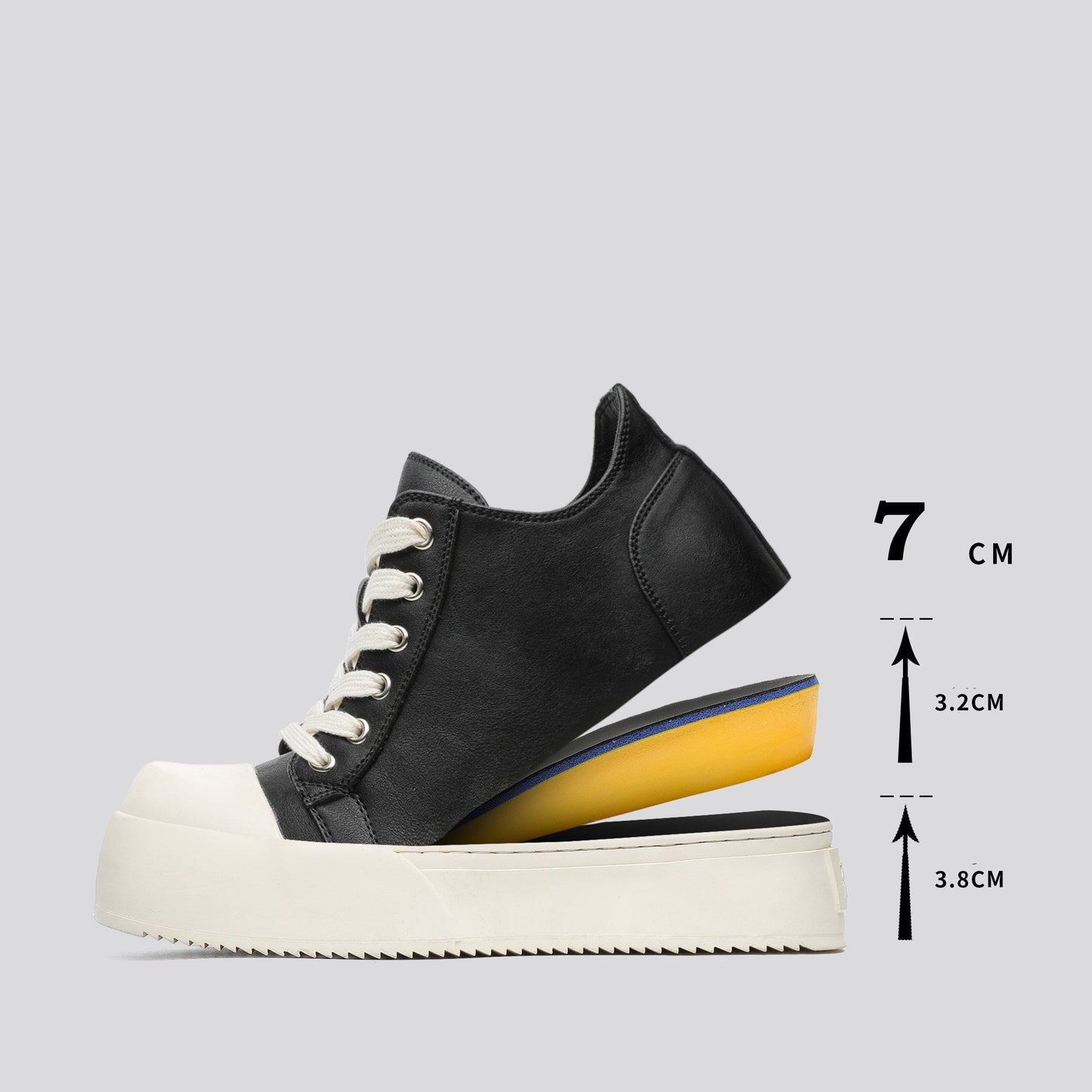 Chunky Shell Toe Platform Lace-Up Sneakers WN24543